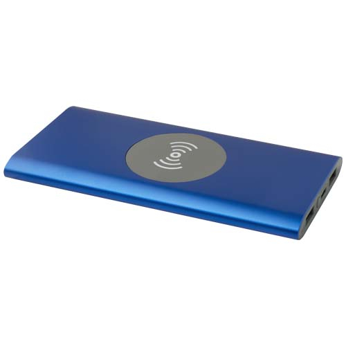 Batterie de secours promotionnelle 8000 mAh sans fil Juice Bleu royal